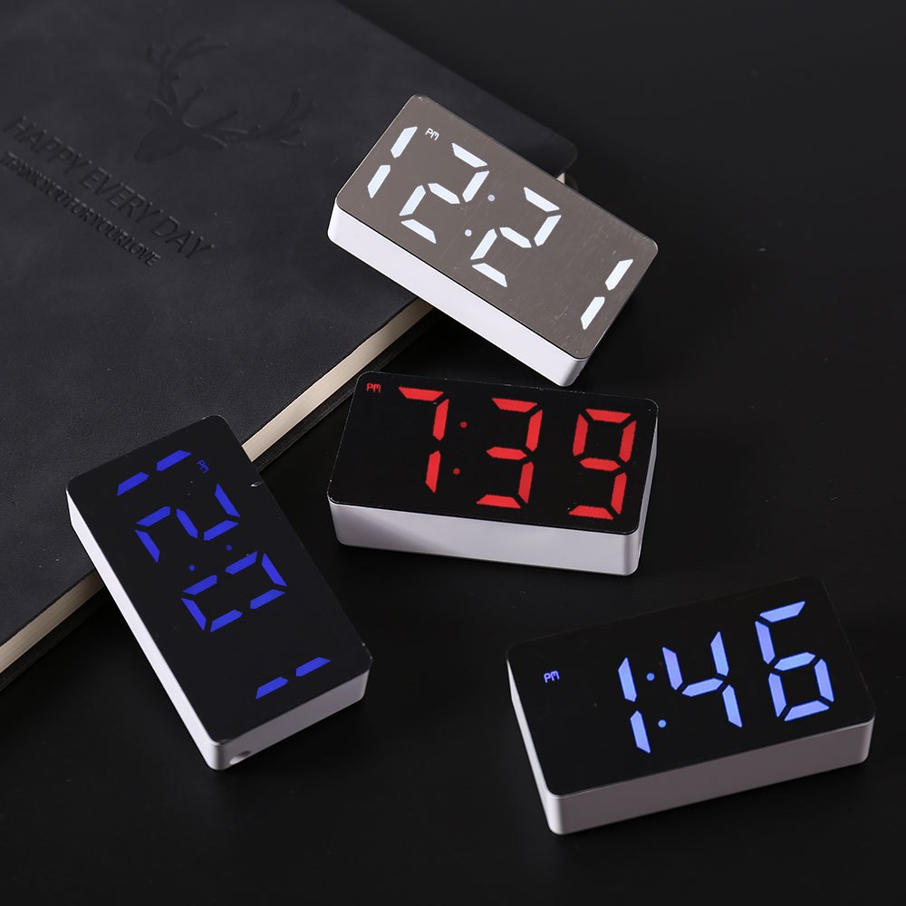 Electronics Gadgets For Home - LED Electronic Watch Mirror Alarm Clock