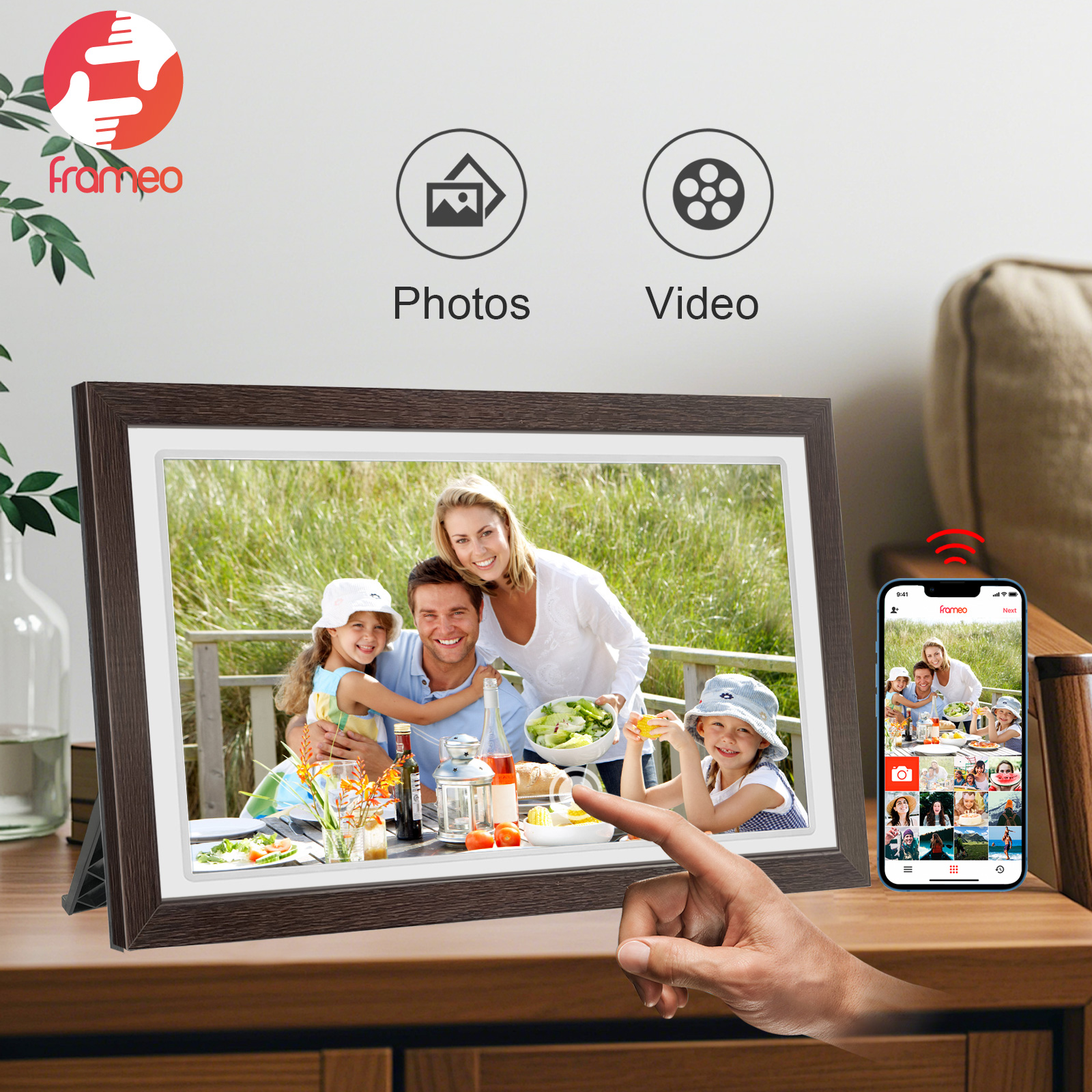 21.5-Inch WiFi digital photo f - Digital Photo Frame Wifi 评论和价格