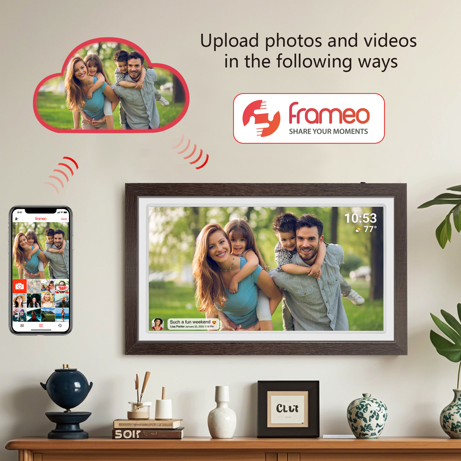21.5-Inch WiFi digital photo f - Digital Photo Frame Wifi 评论和价格