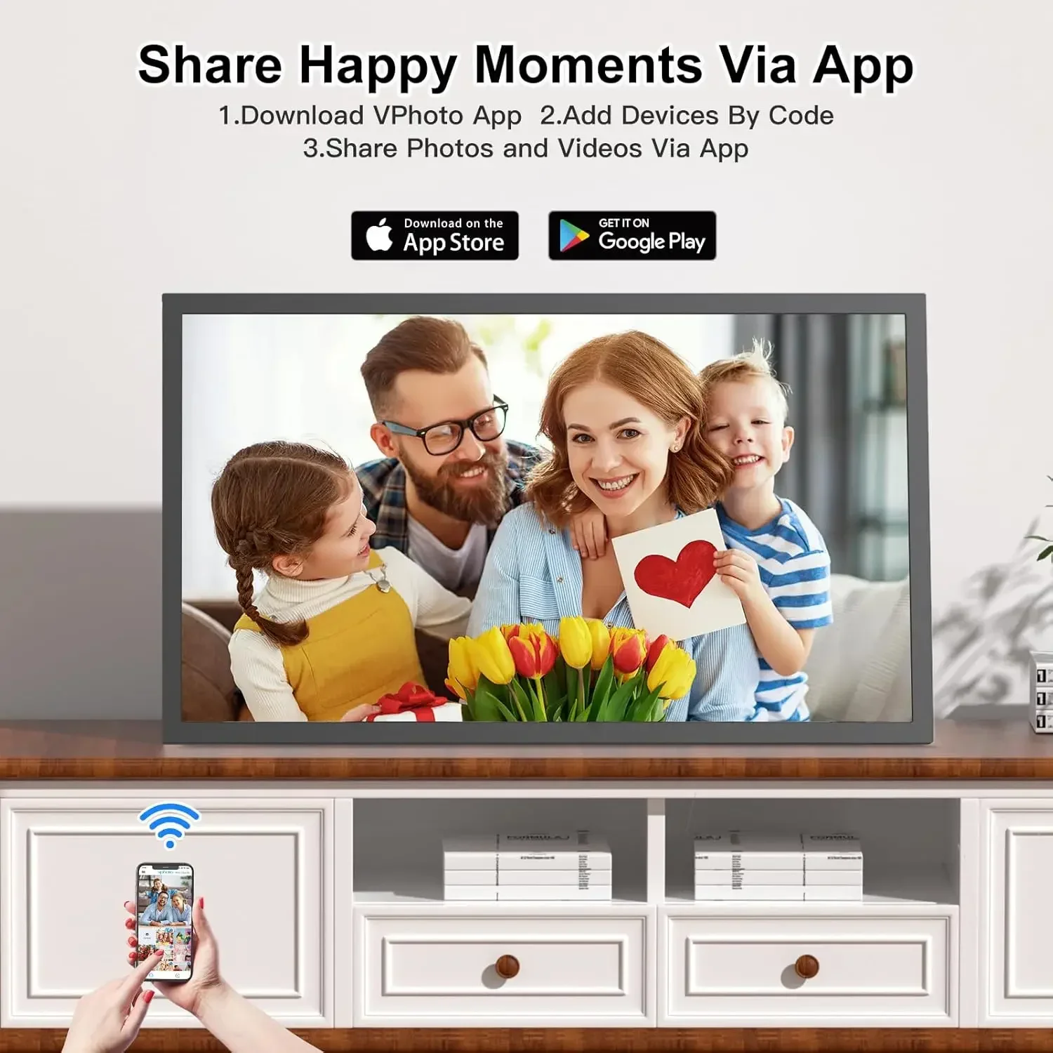 Large Digital Picture Frame 21 - Digital Photo Frame Wifi 评论和价格