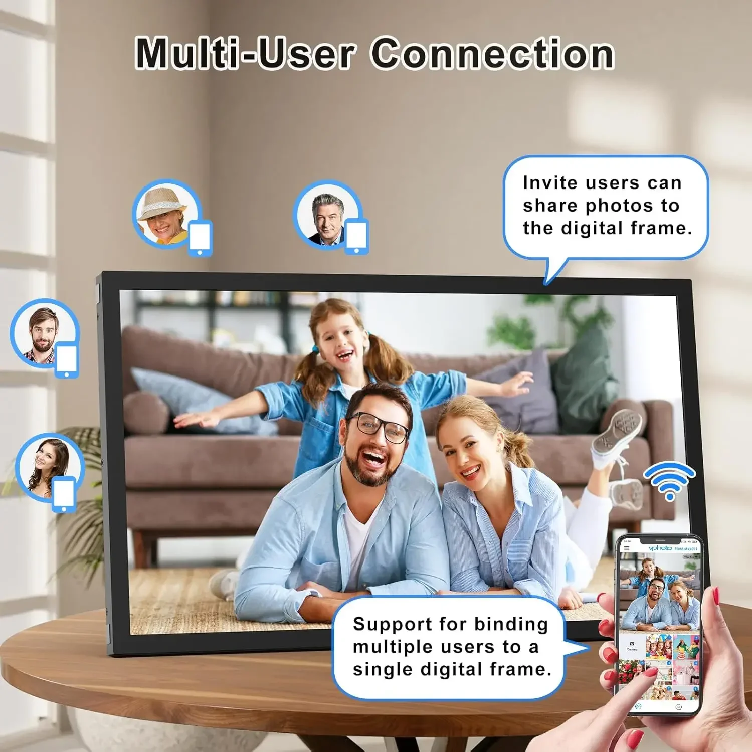 Large Digital Picture Frame 21 - Digital Photo Frame Wifi 评论和价格