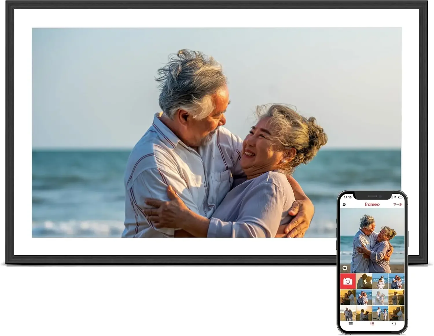 Digital Picture Frame, 15.6 In - Digital Photo Frame Wifi 评论和价格