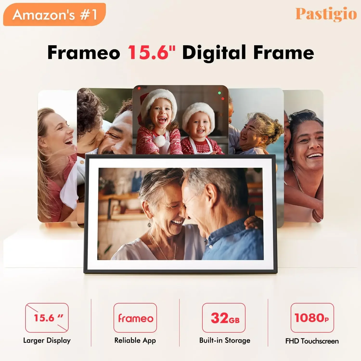 Digital Picture Frame, 15.6 In - Digital Photo Frame Wifi 评论和价格