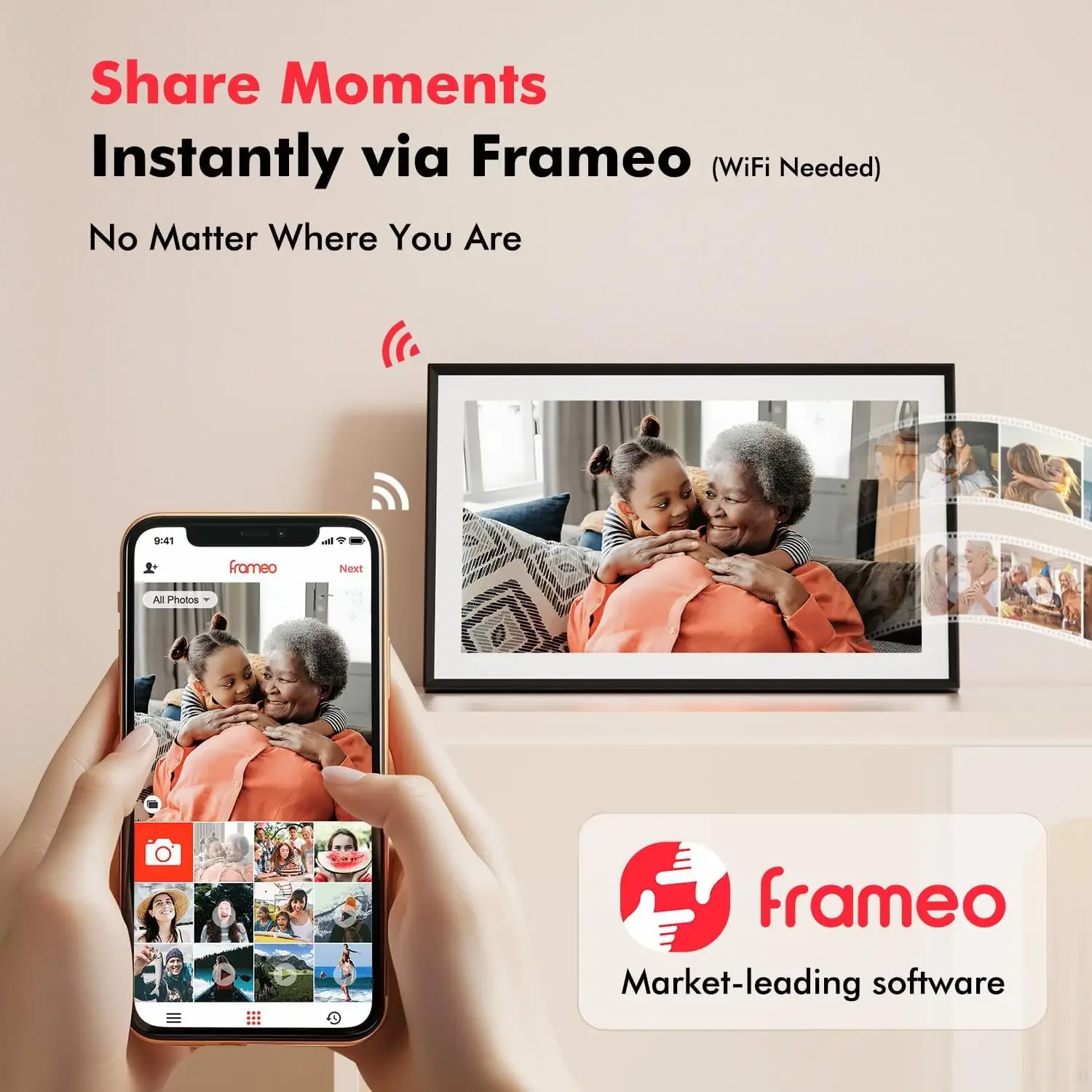 Digital Picture Frame, 15.6 In - Digital Photo Frame Wifi 评论和价格