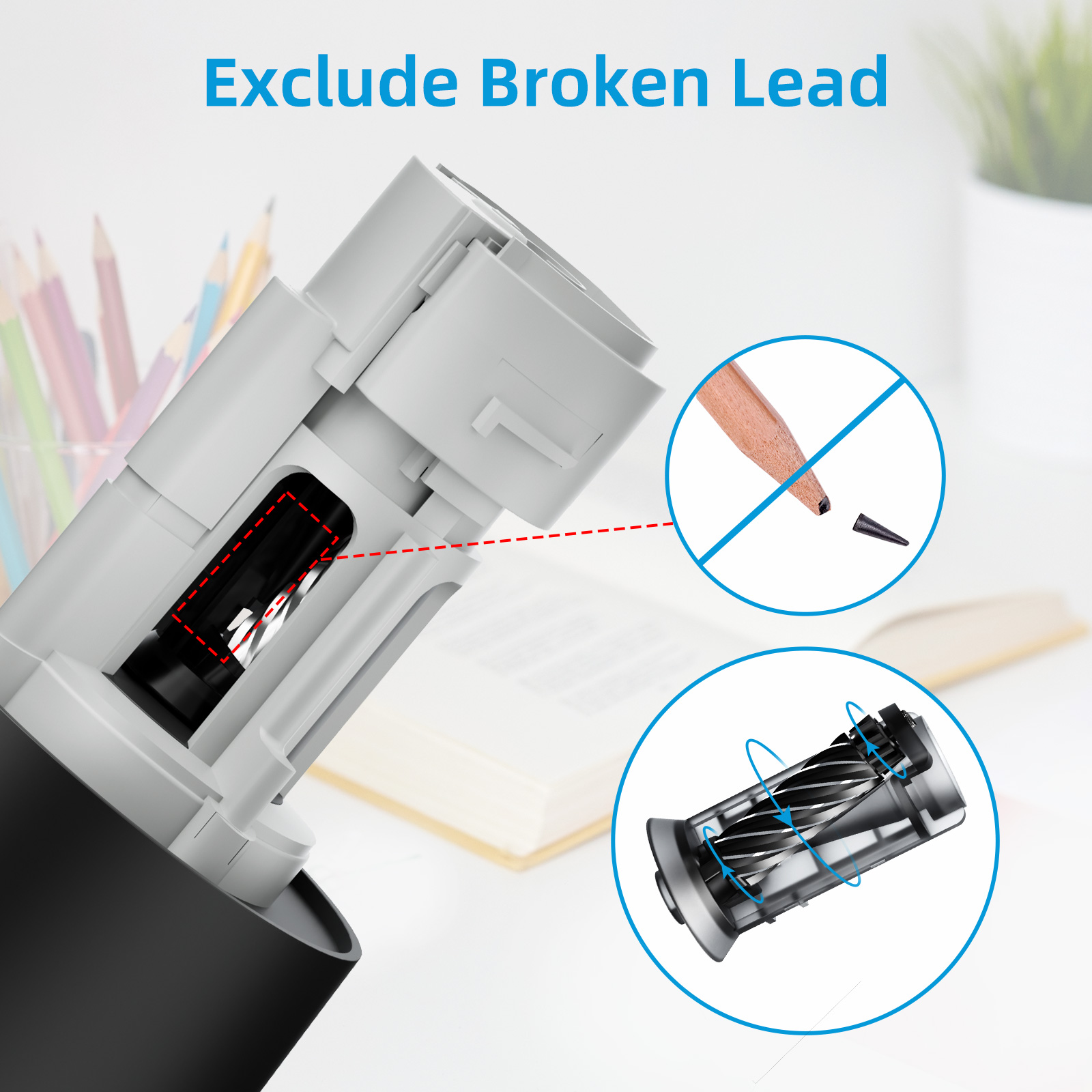 Electric Automatic Pencil Shar - Electronics Gadgets For Home 评论和价格