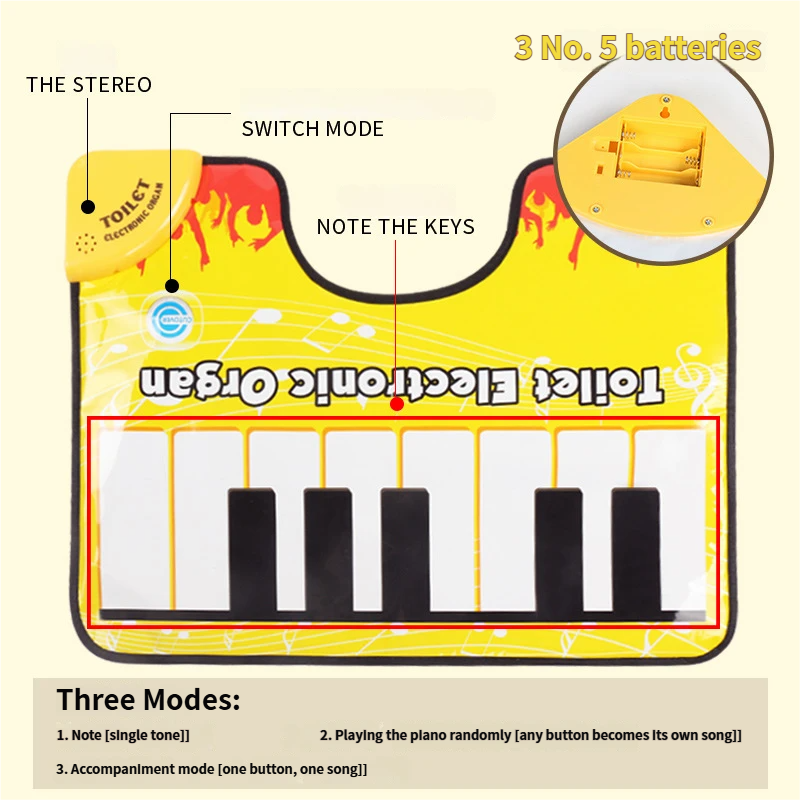 Novelty Toilet Potty Piano Ele - Electronics And Gadgets With Y 评论和价格