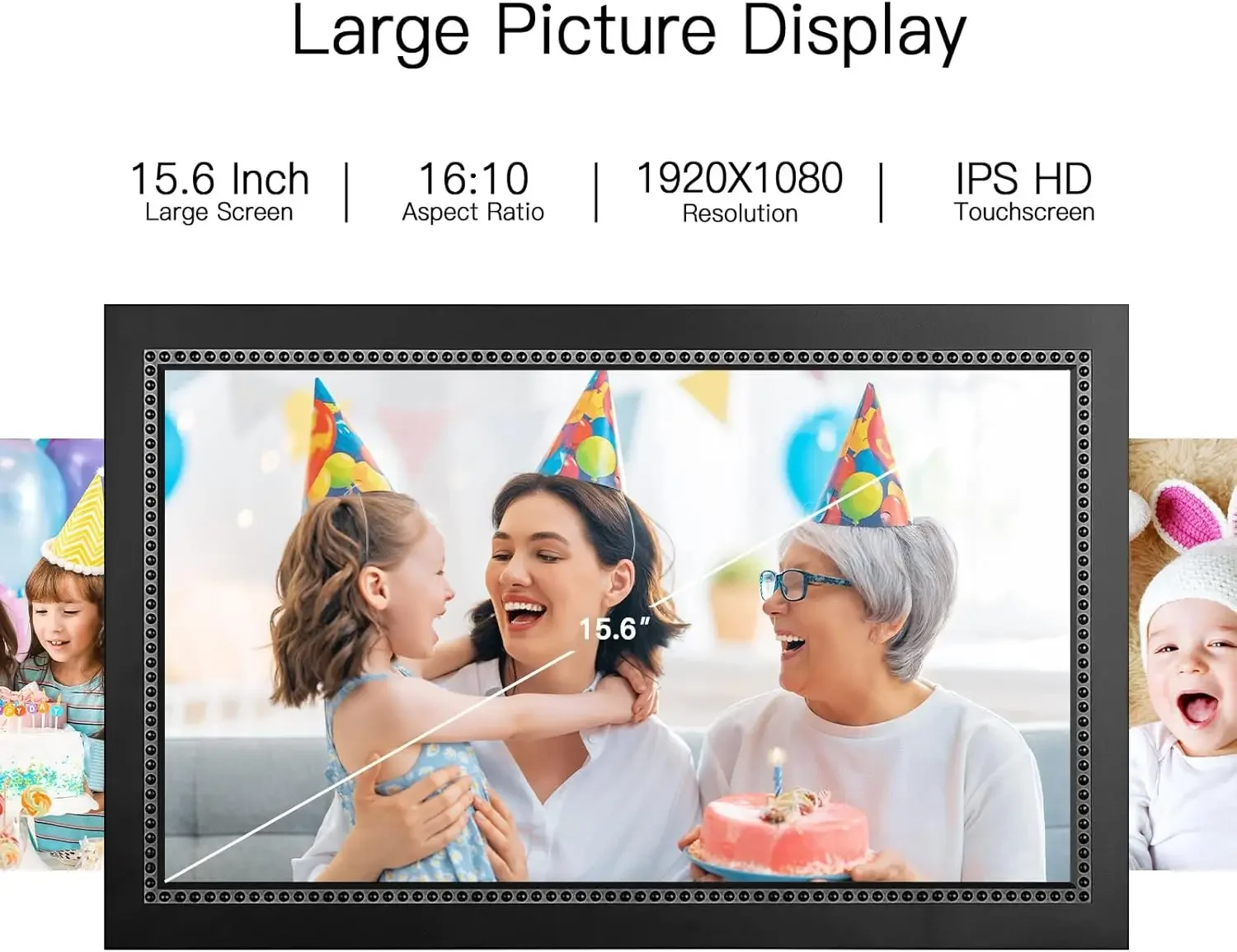 Digital Picture Frame 15.6 Inc - Digital Photo Frame Wifi 评论和价格