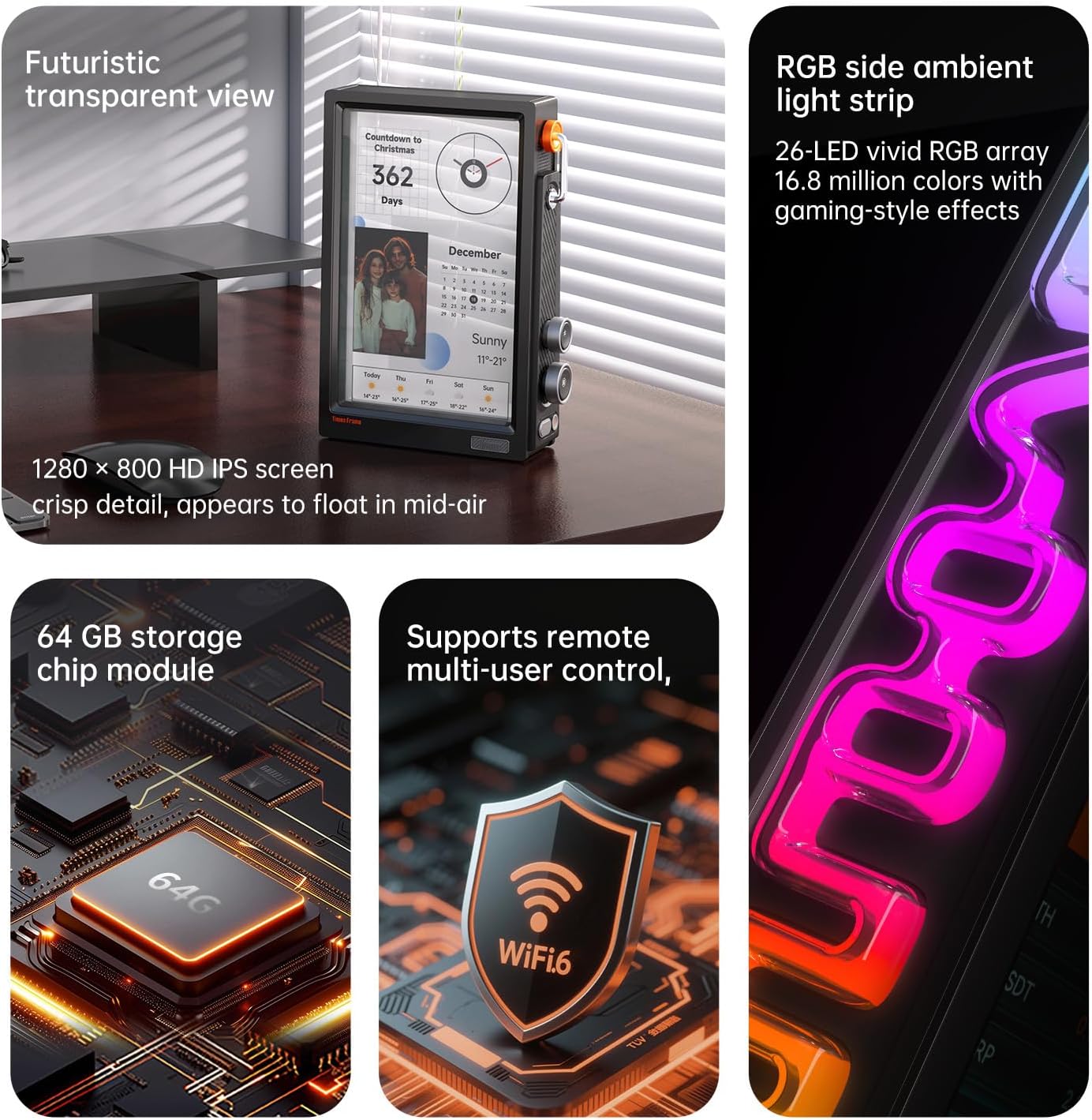 【2026】Divoom Times Frame WiFi  - Digital Photo Frame Wifi 评论和价格