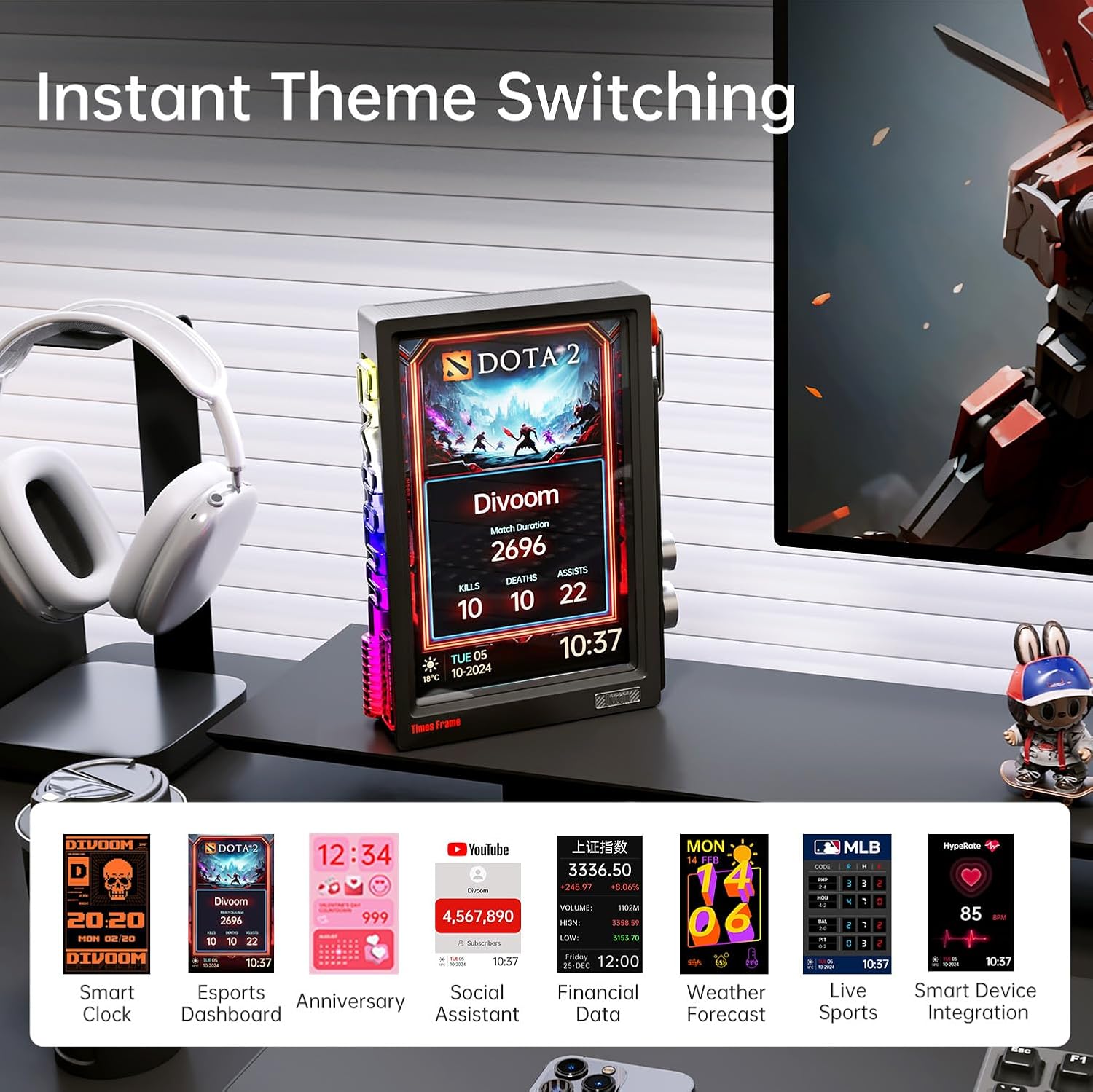 【2026】Divoom Times Frame WiFi  - Digital Photo Frame Wifi 评论和价格