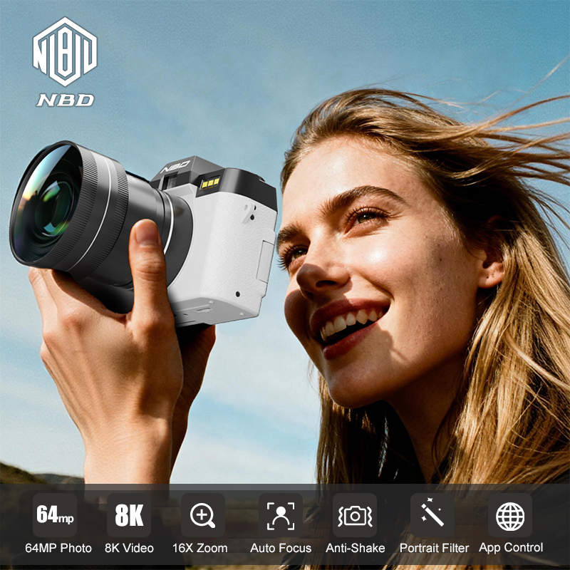 NBD 8K Vlog Camera 64MP Digita - Electronics Gadgets For Home 评论和价格