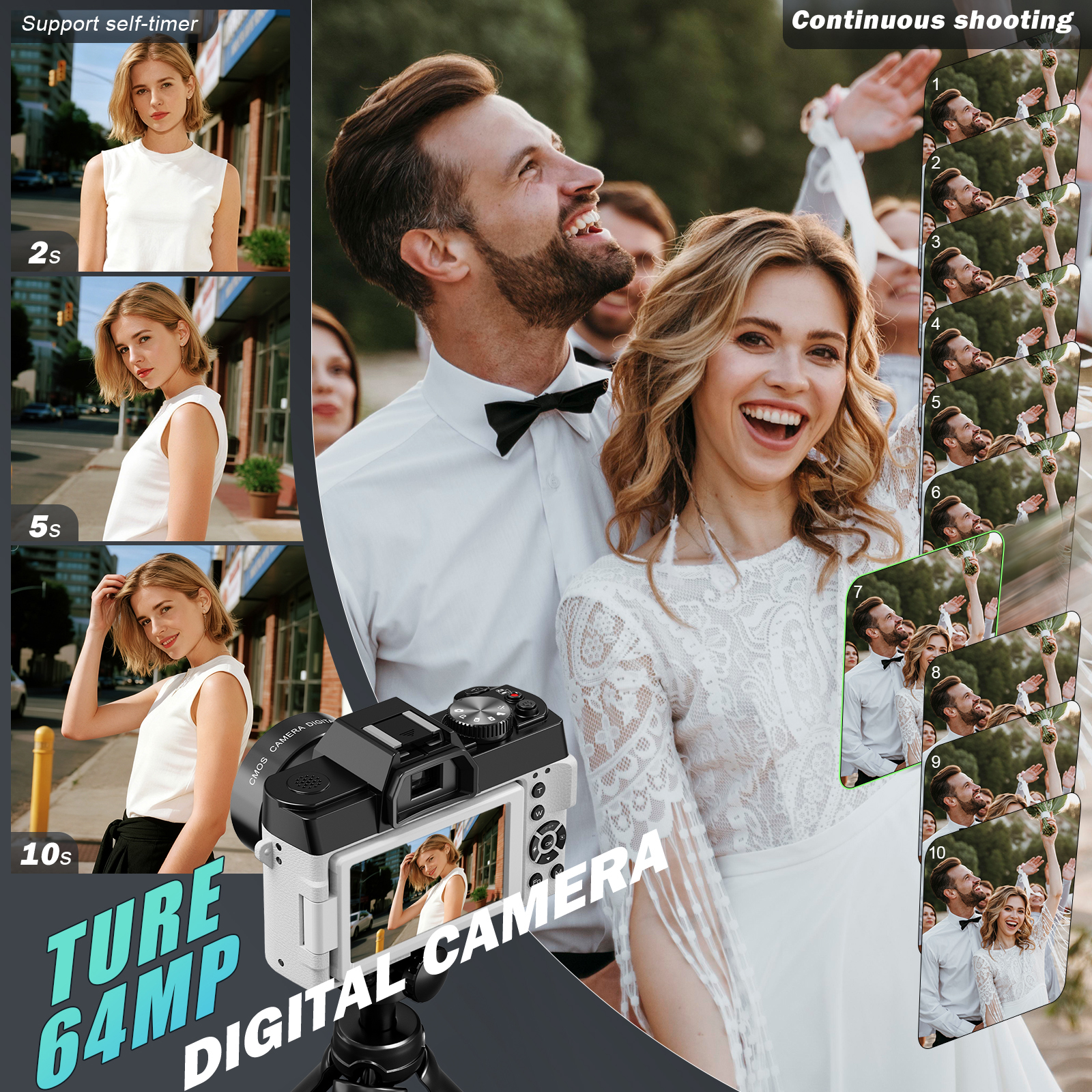 NBD 8K Vlog Camera 64MP Digita - Electronics Gadgets For Home 评论和价格