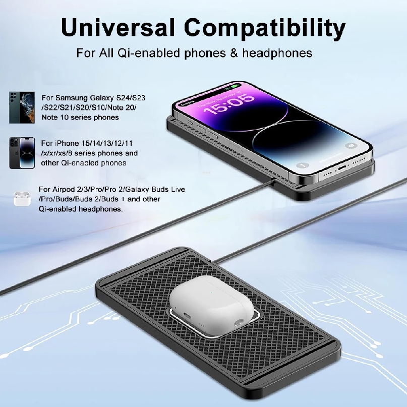 Car Wireless Charger Silicone  - Wireless Phone Charger Pad 评论和价格
